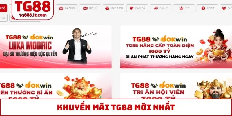 khuyến mãi TG88 mới nhất