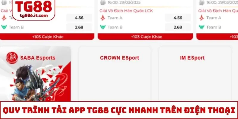 Quy trình tải app TG88 cực nhanh trên điện thoại